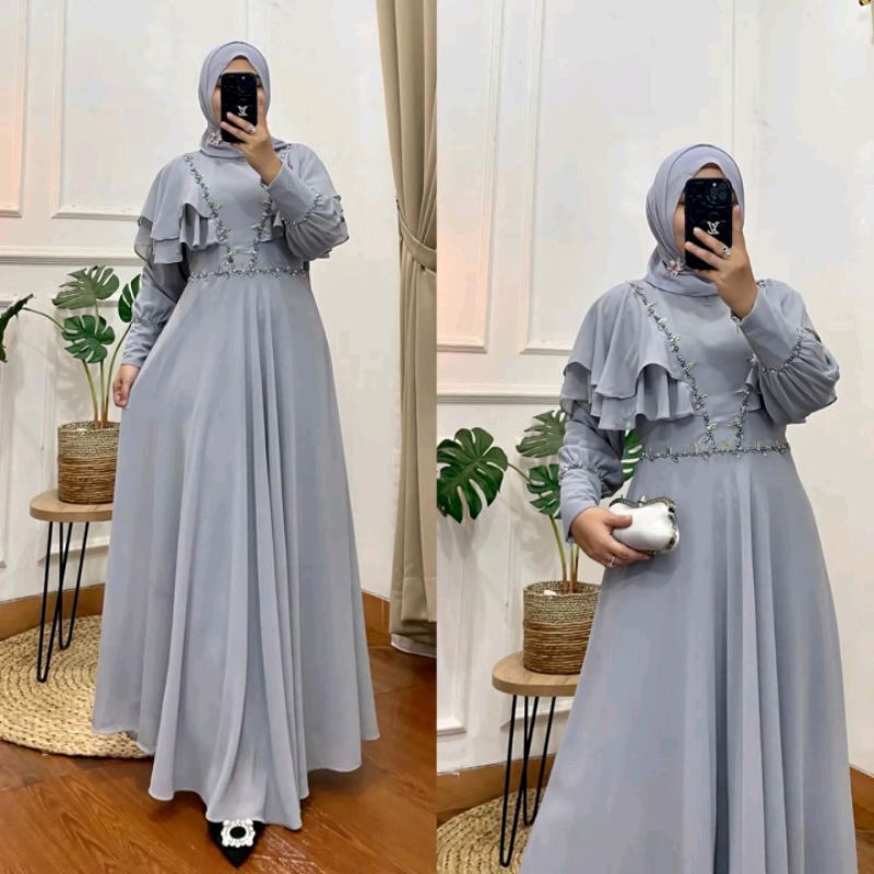 DRESS MUSLIM, Fashion Muslim, baju wanita, dress, gamis, Baju gamis, fashion wanita, Meira Dress