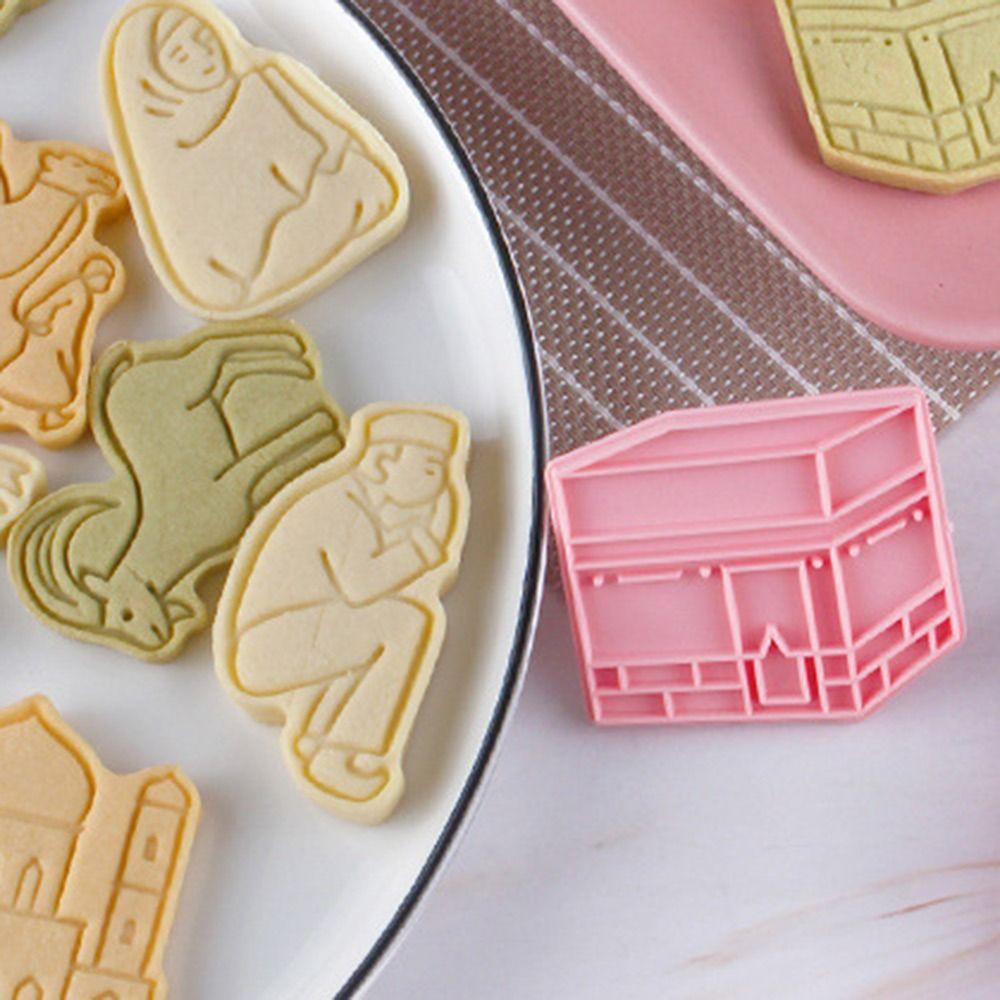 R-FLOWER 8pcs /set Eid Mubarak DIY Pastry Dekorasi Islam Muslim Festival Cookie Cutter