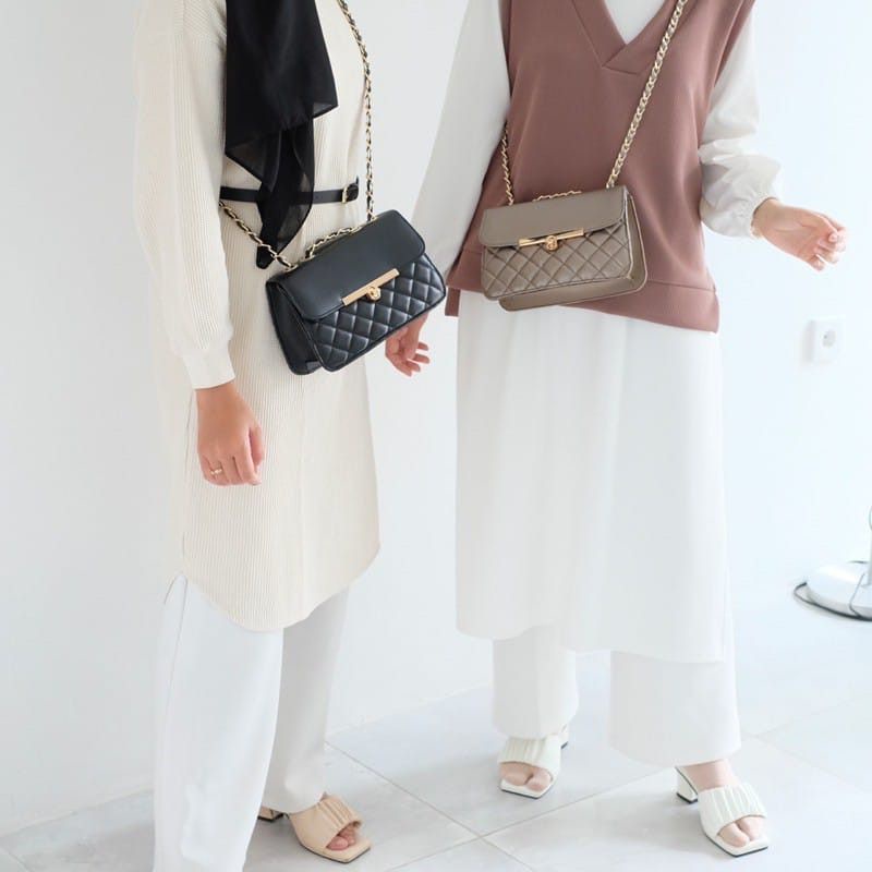 AMN - VIOLA SlinBag - Tas selempang wanita selempang Rantai Anyam Premium