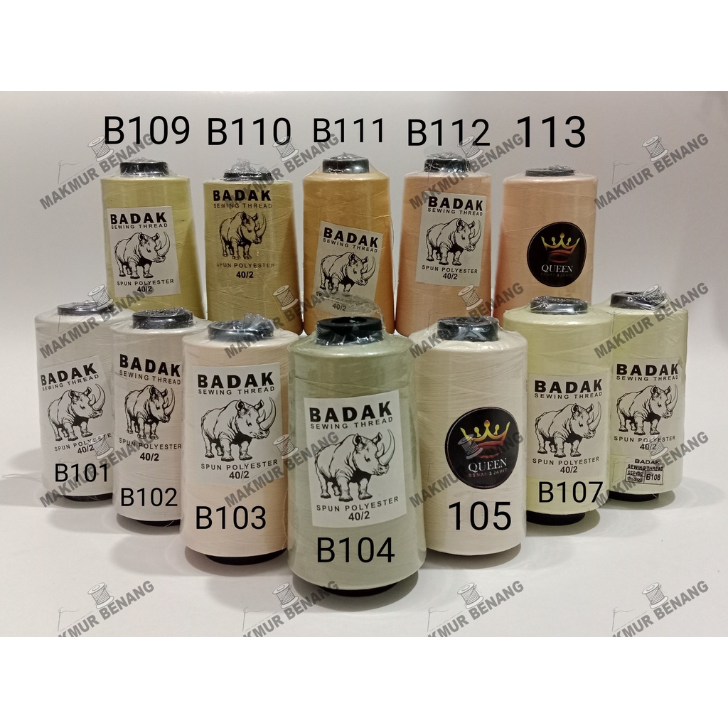 Benang Jahit 40/2 ( 1 pcs ) benang jahit 5000 yard/Benang jahit murah/benang jahit BADAK/toko alat j