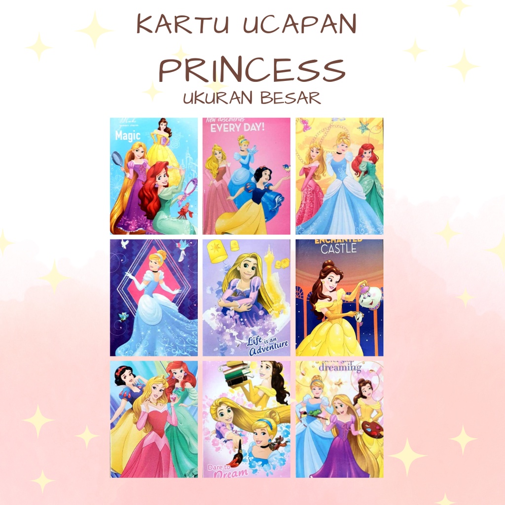 

[Doora] Kartu Ucapan seri Sweet Princess ukuran besar