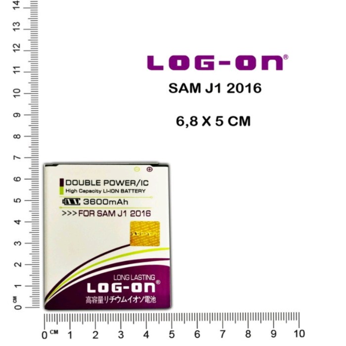 BATRE BATERAI SAMSUNG J1 2016 J120 DOUBLE POWER LOG ON SAMSUNG J1 2016GARANSI 1 TAHUN