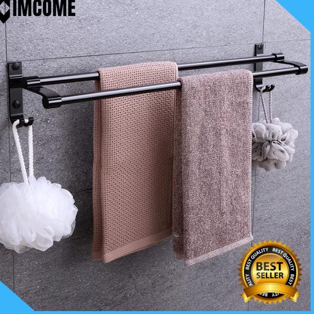 ✤ IMCOME Rak Dinding Gantungan Handuk Kamar Mandi Serbaguna Tempat Penyimpanan Handuk Kamar Mandi St