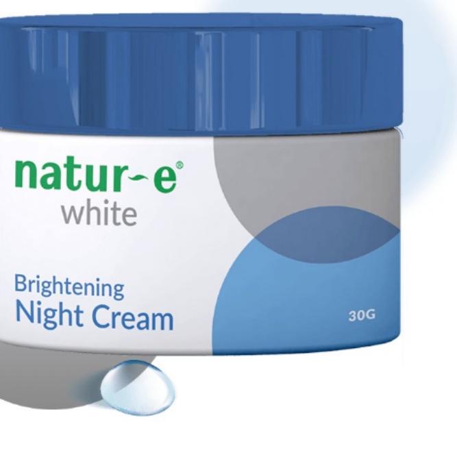 ➾ ✨STAR✨ Natur-E  White Night Cream 30 gr (NIGHT CREAM KEMASAN PUTIH BIRU) | KRIM MALAM MENCERAHKAN 