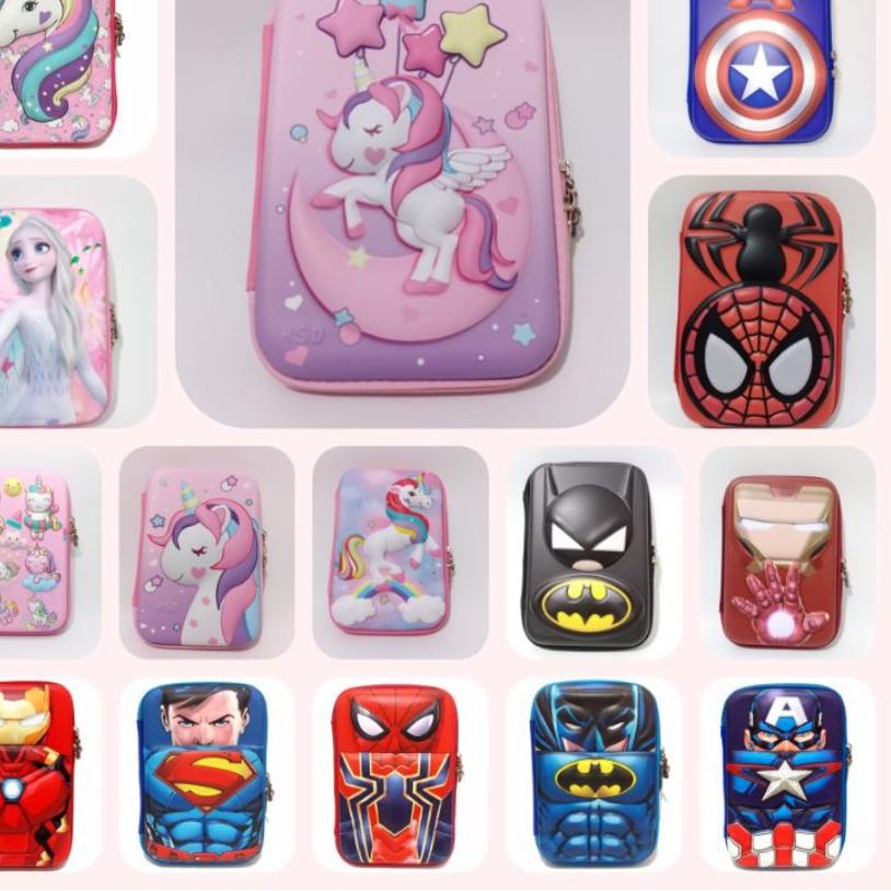 

Bisa COD Pencil Case SMIGGLE Karakter Emboss 6D / Tempat Pensil Anak LOL Unicorn Spiderman Little Pony murah