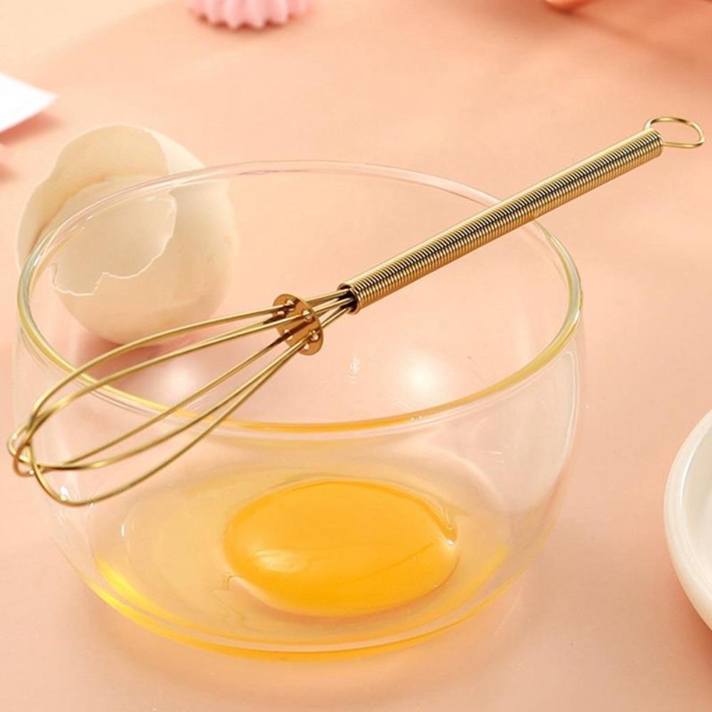 SOLIGHTER 5Pcs Egg Whisk Parts Baking Tools Stainless Steel Blending Cooking Manual Rotary