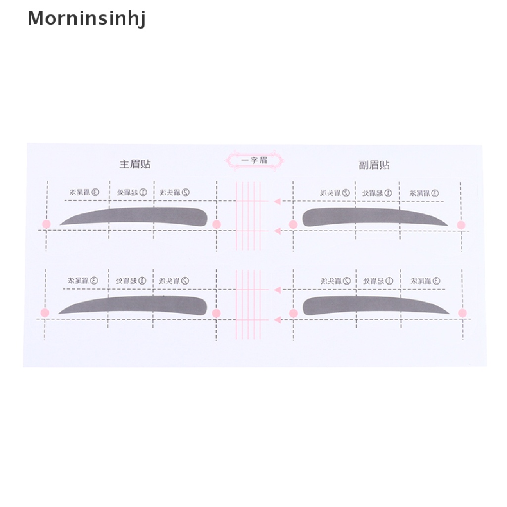 Mornin 24/48 /52Pasang Stiker Template Alis Cepat Kartu Panduan Stensil Alat Makeup id