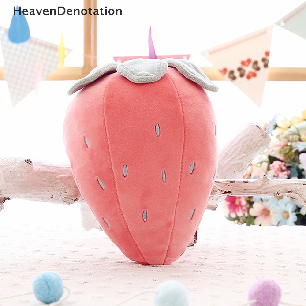 [HeavenDenotation] 1pc Simulasi Indah Strawberry Mainan Mewah Boneka Bantal Strawberry Ringan HDV