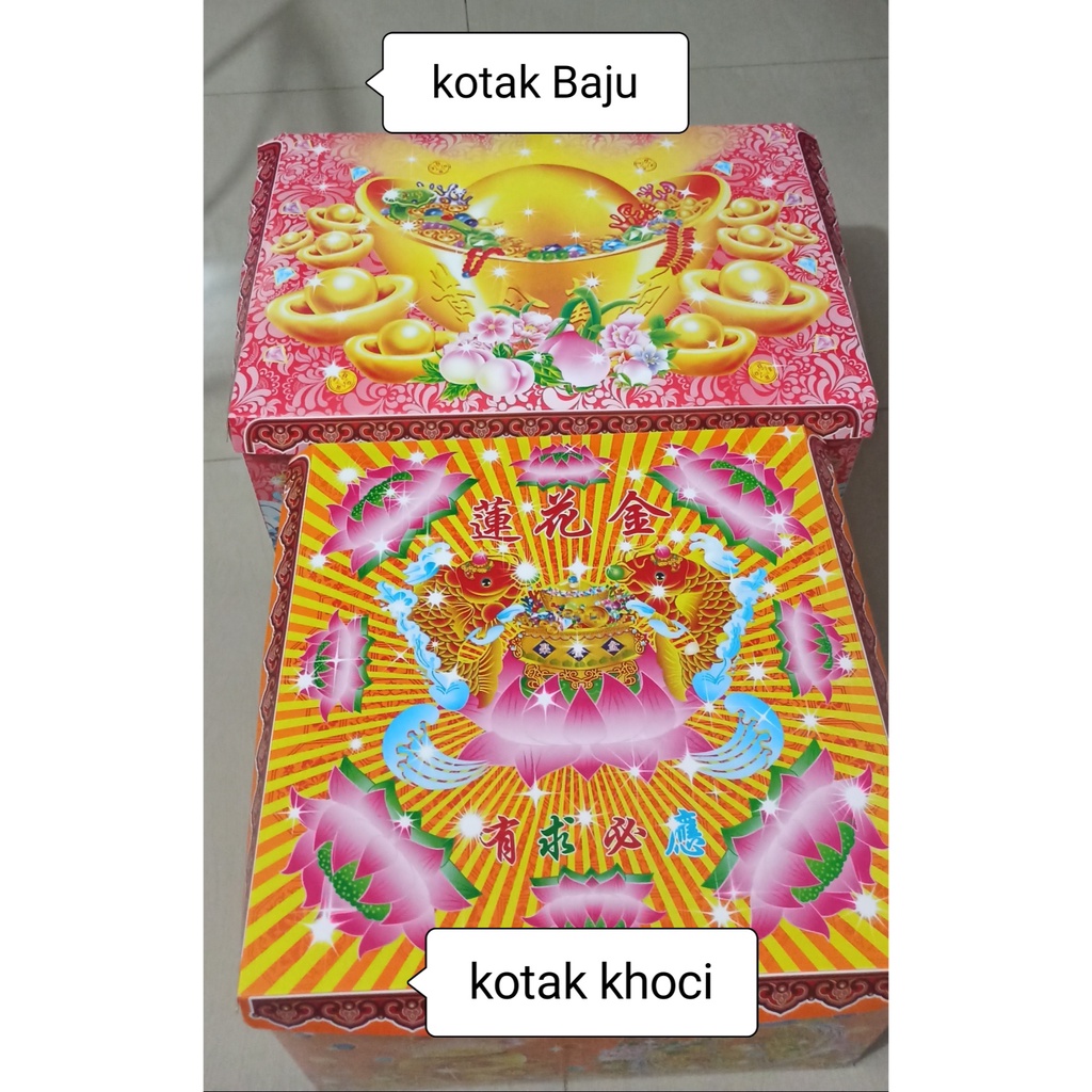 (BELUM LIPAT) kotak cheng beng khoci kho ci / kotak sembahyang leluhur (cek deskripsi)