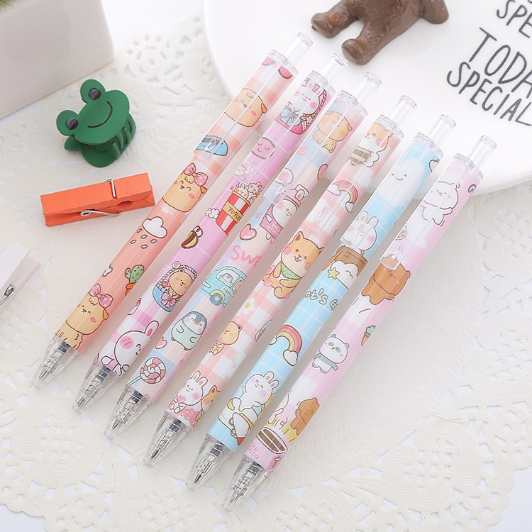 

Gannise 6pcs Pena Pulpen Pen Set Cetek Cetekan Mekanik GN-ST0310