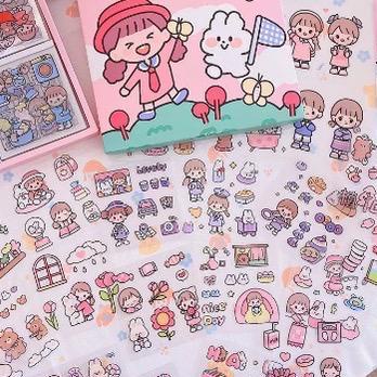 

Star ( 1 BOX ISI 100PCS ) STIKER 2D STICKER BOTOL MINUM 2D PLASTIK ANTI AIR / BUKU DIARY STIKER MOTIF / STICKER ANTI AIR STICKER MOTIF KARTUN KOREA IMPORT QUALITY 