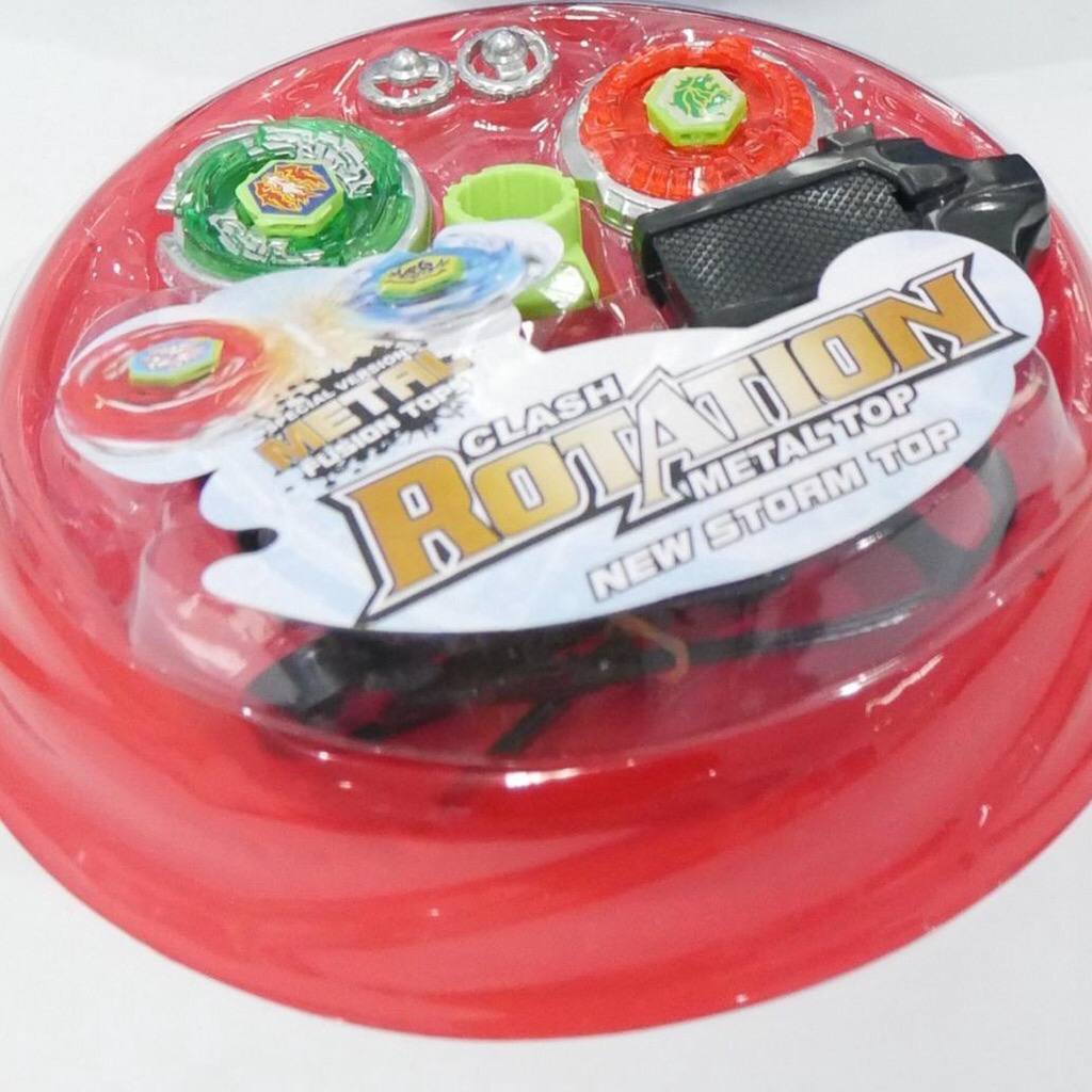 MAINAN GASING ANAK BEYBLADE TORNADO GYRO SPIN DIECAST TOP LAUNCHER