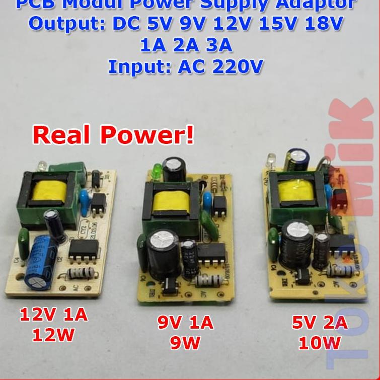 Best ｀ PCB Modul Adaptor Power Supply DC 5V 9V 12V 15V 18V 24V 1A 2A 3A 4A 5A €
