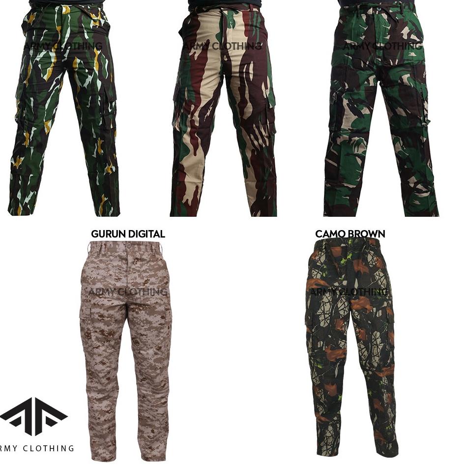 BEST SELLER Celana PDL Loreng Panjang, Malvinas, Kopassus, Perbakin (CAMO), Brimob, Gurun
