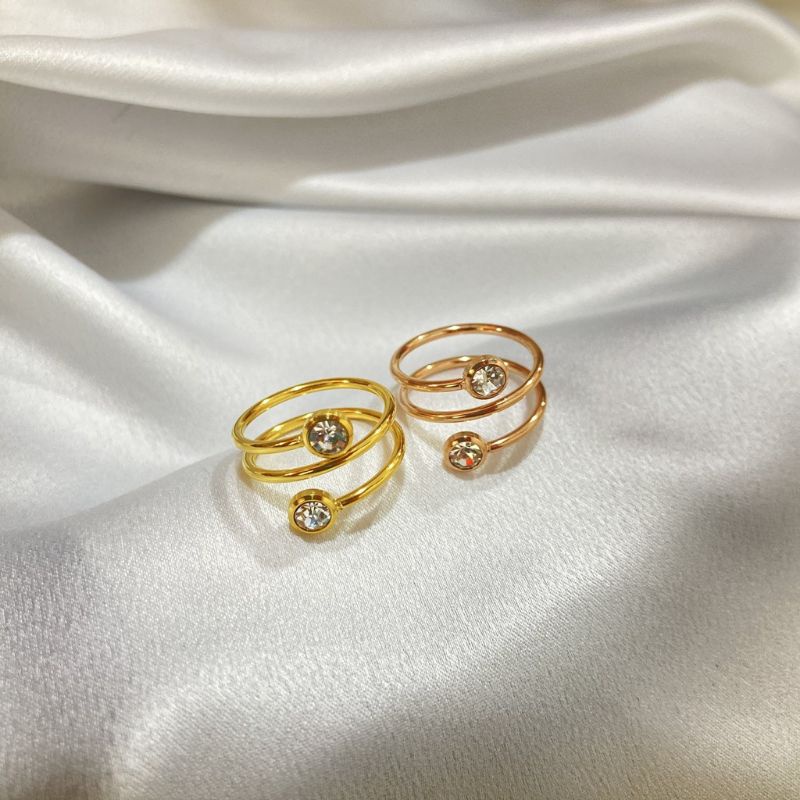 Cincin Spiral emas muda kadar 15% (1,8 gram) request kadar dan berat, CHAT ADMIN