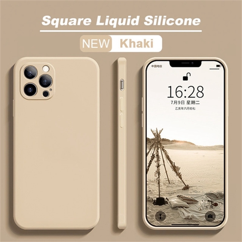 IPHONE Silikon Cair shockproof Mewah new magic cube Simplewhiteallinclusivepria Dan Wanitaultra-thinfall-proofadvancedFor Iphone11 12 13 14 pro max X XS XR max MINI