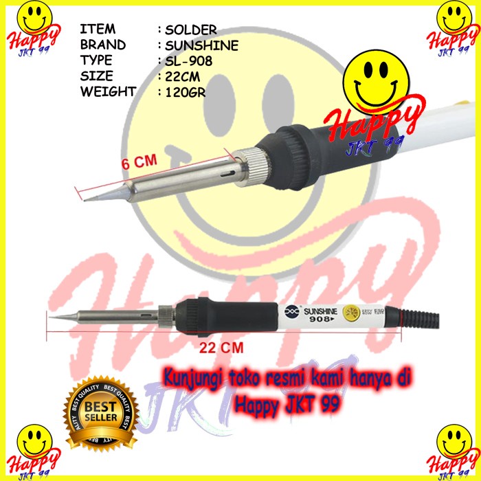 SOLDER TANGAN SUNSHINE SL-908 / SOLDERING IRON SUNSHINE SL-908