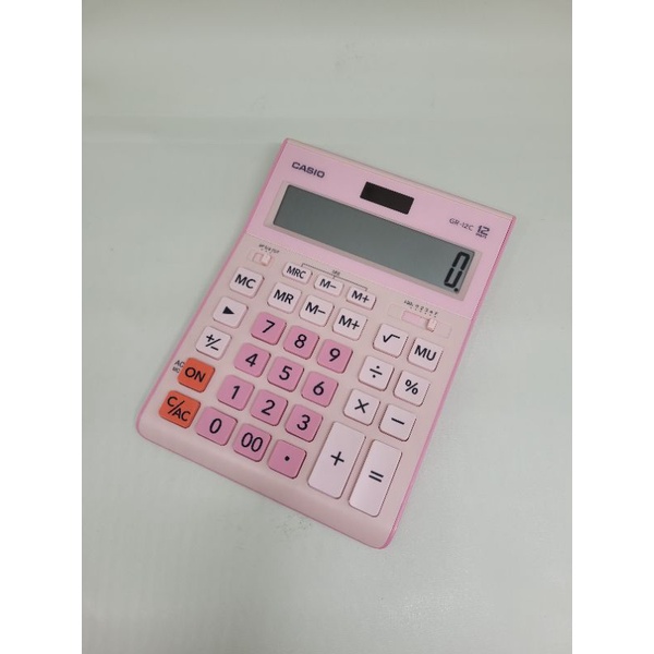 Casio GR-12C - Calculator Desktop Stylish Warna Warni 12 Digits GR 12C