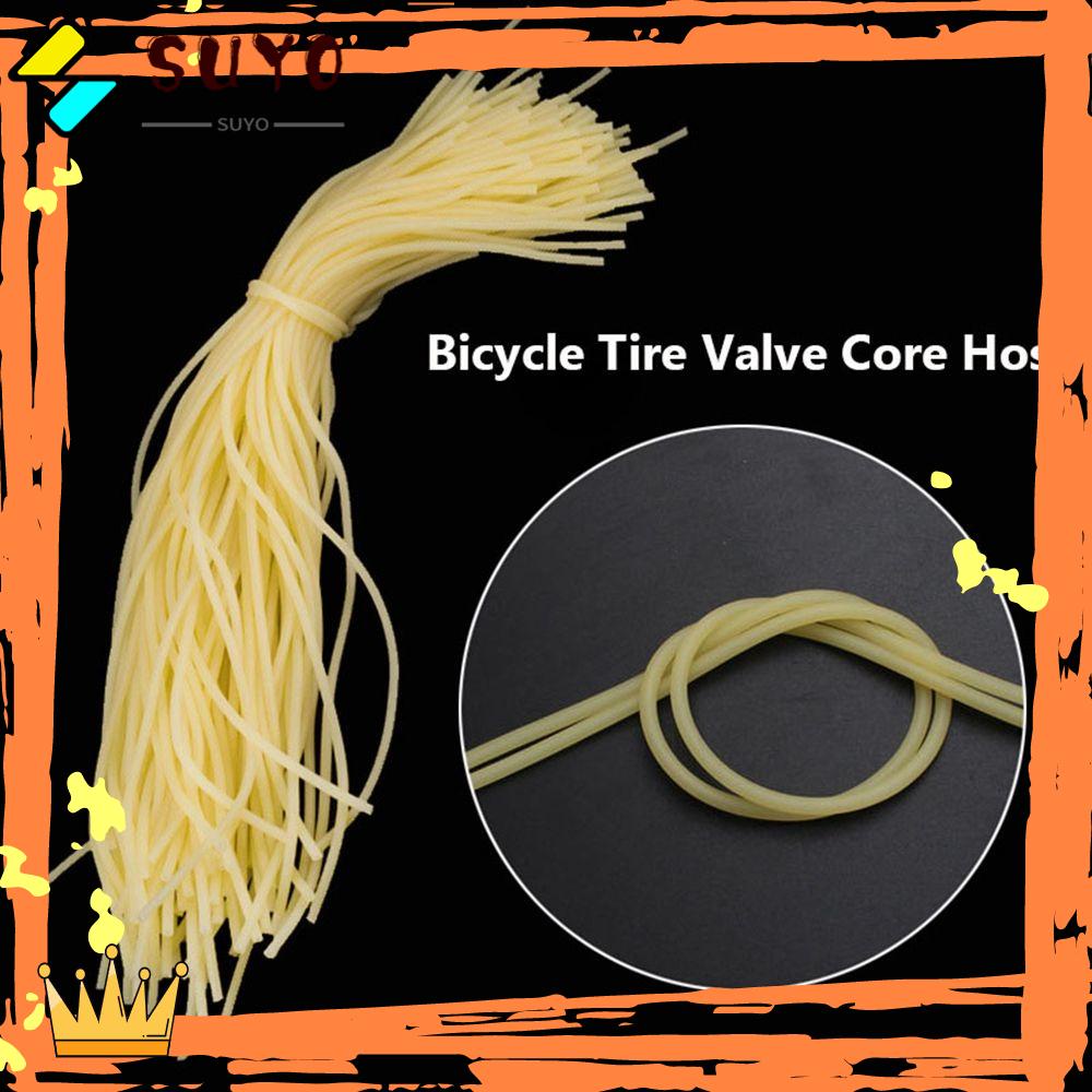 Suyo 5/10pcs Valve Core Hose Kualitas Tinggi MTB Ban Sepeda Tabung Elastis Inggris