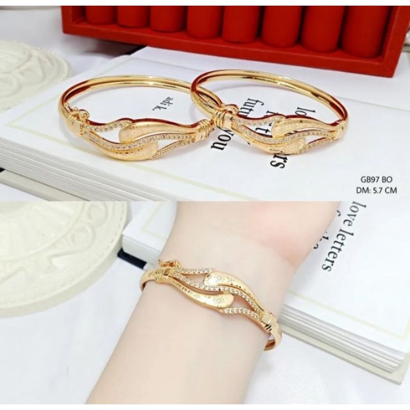cod gelang bangle bangkok gaya korea titanium ori keren trendi anti karat