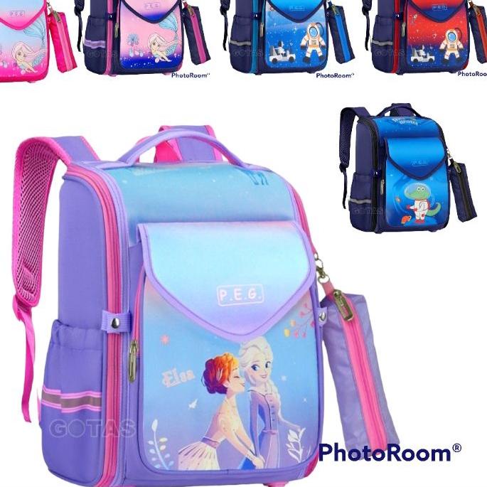 ☆ [produk import] Tas sekolah SD pelangi angkasa munbags ➪