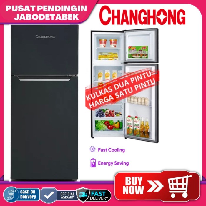 CHANGHONG KULKAS 2 PINTU FTM155DB 140L FTM 155FTM155