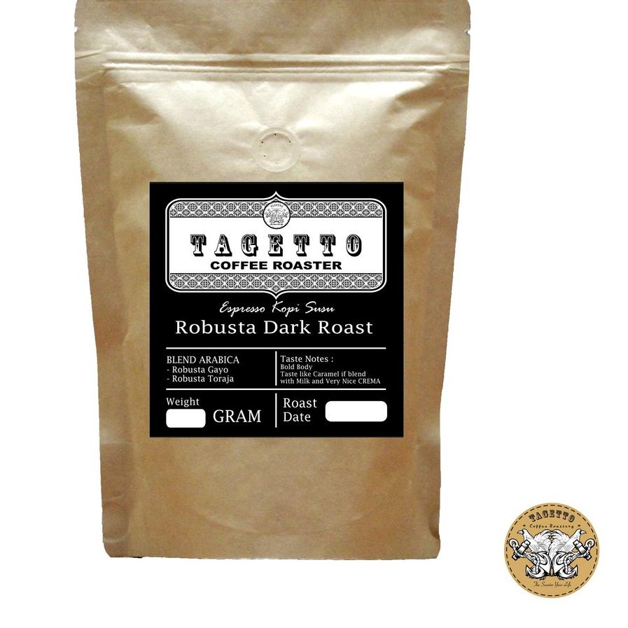 

❆ ESPRESSO KOPI SUSU ROBUSTA DARK ROAST / HITAM BERMINYAK 1KG ♥