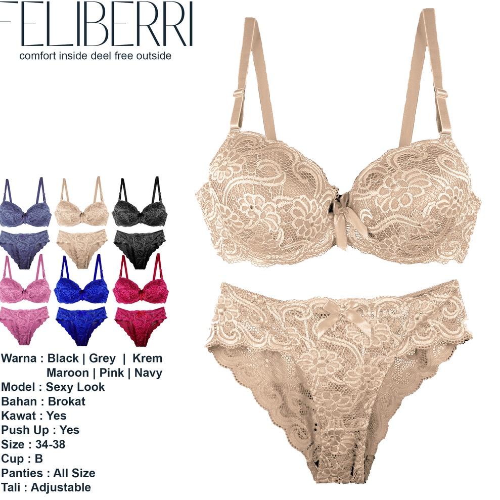 READY EMILY BRA SETELAN PAKAIAN DALAM WANITA BH BEHA DALEMAN CEWEK CELANA DALAM KUTANG BUSA TEBAL KA