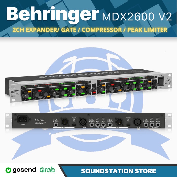 BEHRINGER MDX2600 V2 Expander/ Gate / Compressor / Peak Limiter