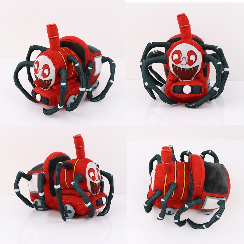 Horror Game Choo-Choo Charles Mainan Mewah Spider Lembut Boneka Boneka Mengerikan Charles Kereta Kartun Spider Plushies Mainan