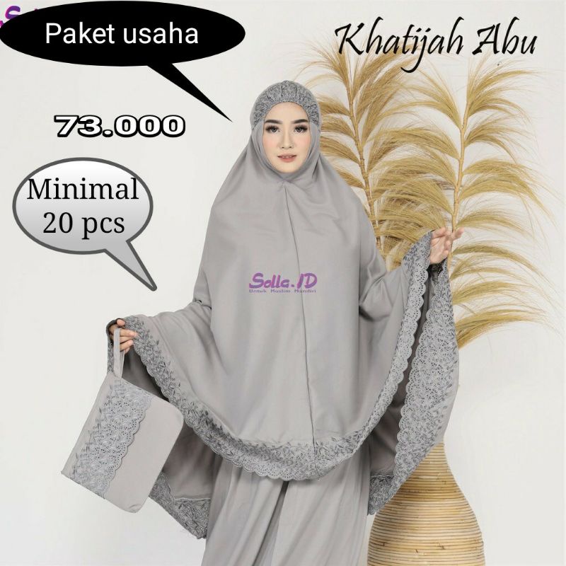 paket usaha mukena khadijah 20 pcs