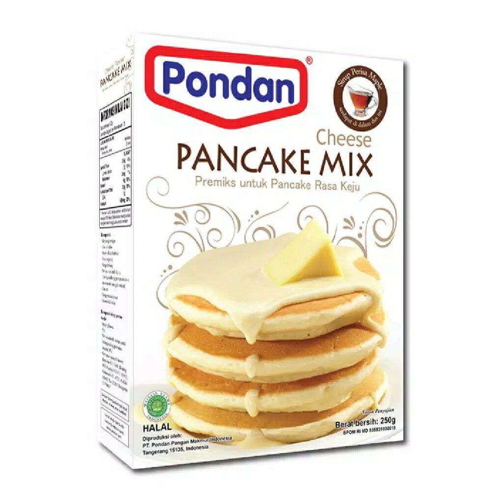 

Pondan Pancake Keju 250g Tepung Premix Pancake Instant Cheese