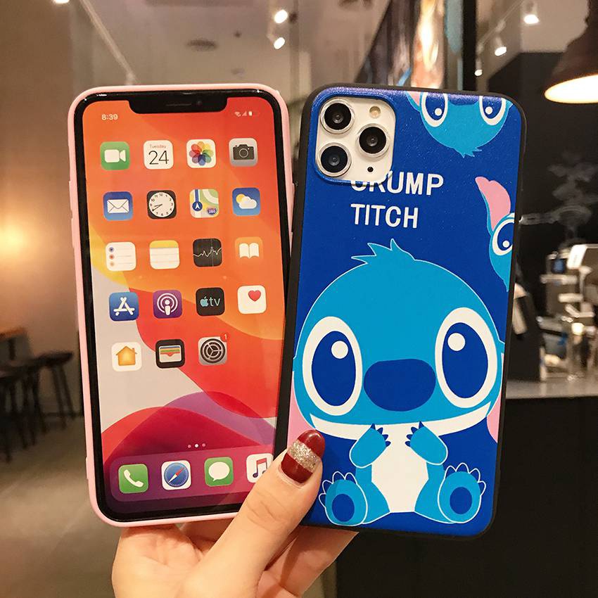 Softcase Silikon OPPO A57 A77S A17 A96 A76 A36 A17K VIVO Y21S Y21A Y21E Y21T Y21G Y22S Y35 Y16 Y16 Y02S Redmi 9A 9C 10 Note9 10 11 Pro Note 10S 11S Jahitan Biru Pink Lucu