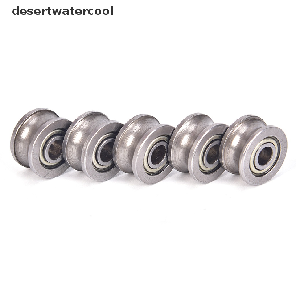 Deid 10pcs U624ZZ U Alur Bola bearing guide pulley Untuk Rel track linear 4 * 13 * 7mm Martijn