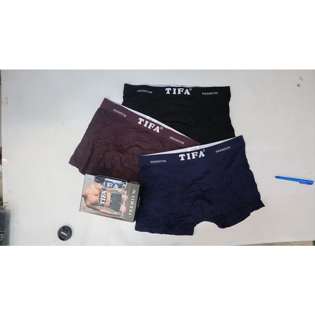 [ISI 1] CD Pria TIFA 4-770 / Celana Dalam Pria Boxer SIZE M L XL XXL - sckmenwear GROSIR
