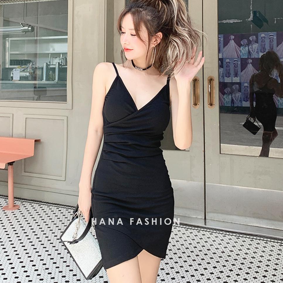 MURAH MERIAH Hana Fashion - Evalia Mini Dress Hitam Pesta Wanita [S - XXL] - TT016