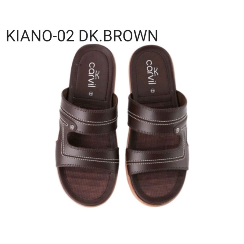 Carvil KIANO-02 | Sandal Casual Pria Original Carvil Empuk Tidak Licin Keren Trendy Nyaman di Kaki