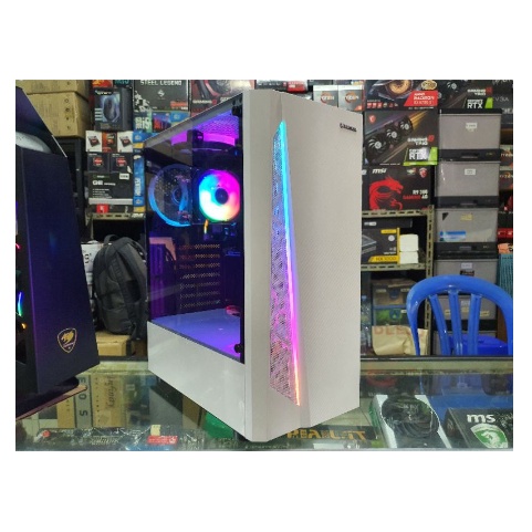 PC GAMING INTEL CORE I5 10400F feat 4GB ddr5 Ram 16gb LED 24 GAMING DESIGN N RENDER