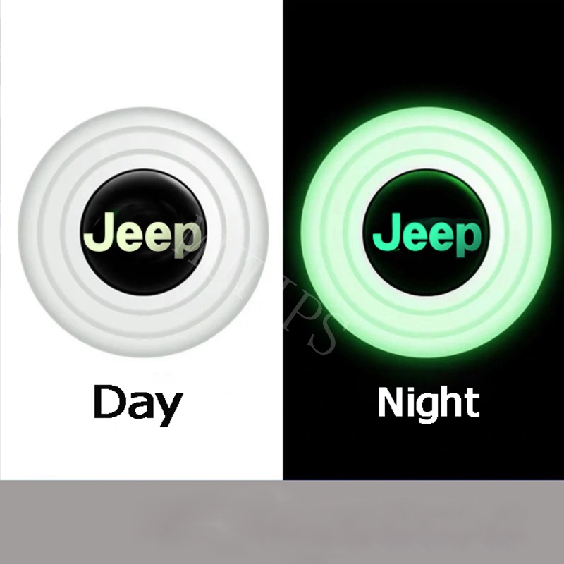 JEEP Jeep4per8 /12 /16Pcs Baru Luminous Type Car Door Trunk Anti Shock Tabrak Pad Silikon Stiker Mengurangi Kebisingan Penyangga Untuk Wrangler jk Renegade Kompas 2022 Willys Cherokee xj