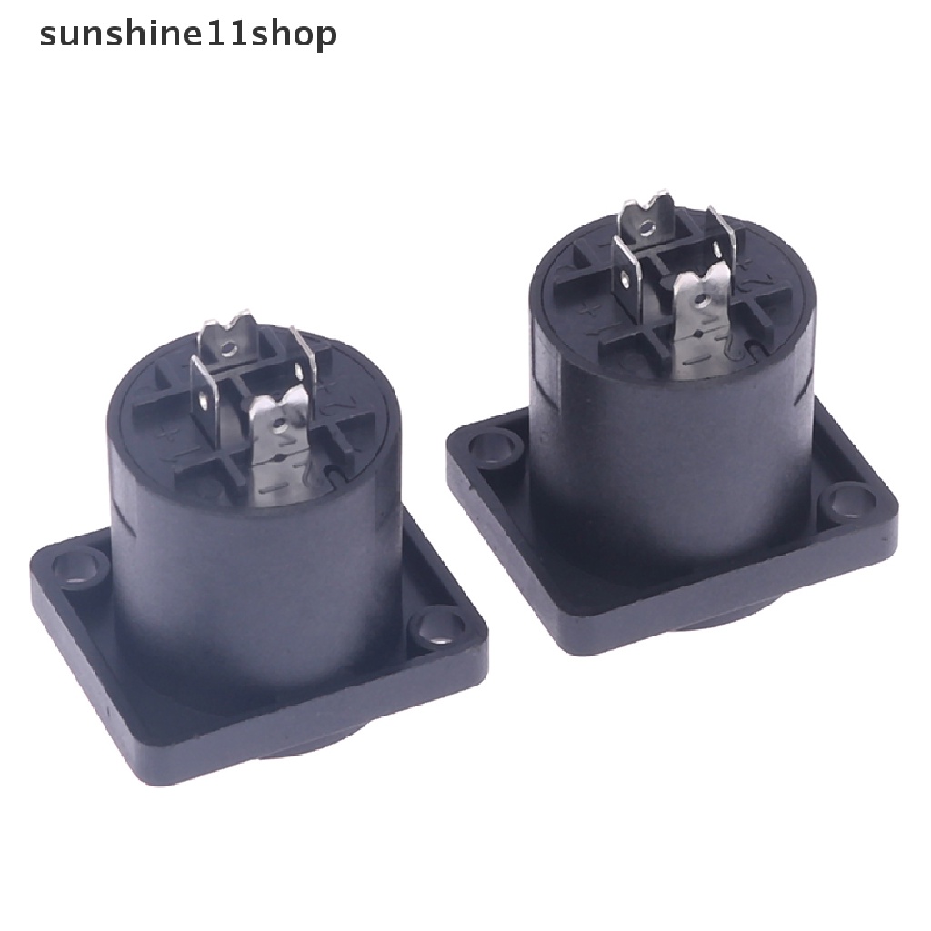 Sho 5pcs Konektor Soket Jack Female Konverter Pengeras Suara Audio Untuk PA Amplifier N