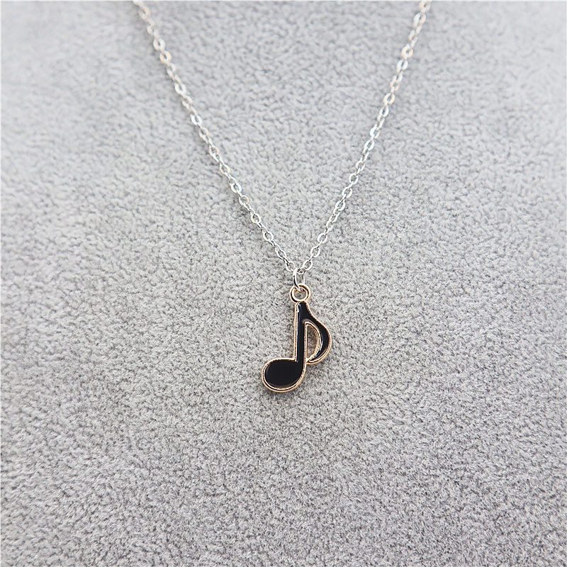 Musik Liontin Wanita Kalung Mahasiswa Perhiasan Logam Anak Paduan Kalung Hadiah Ulang Tahun Aksesoris Fashion.