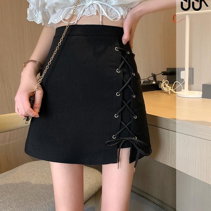 ֍ A-Line Skirt Rok Simpul Tali 2713 (S/M/L/XL) ✼