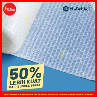 

InJO Plastik Bubble Wrap 50Meter RUSFET Bubblewrap Buble Packing Babel Wrap Tebal ROLL