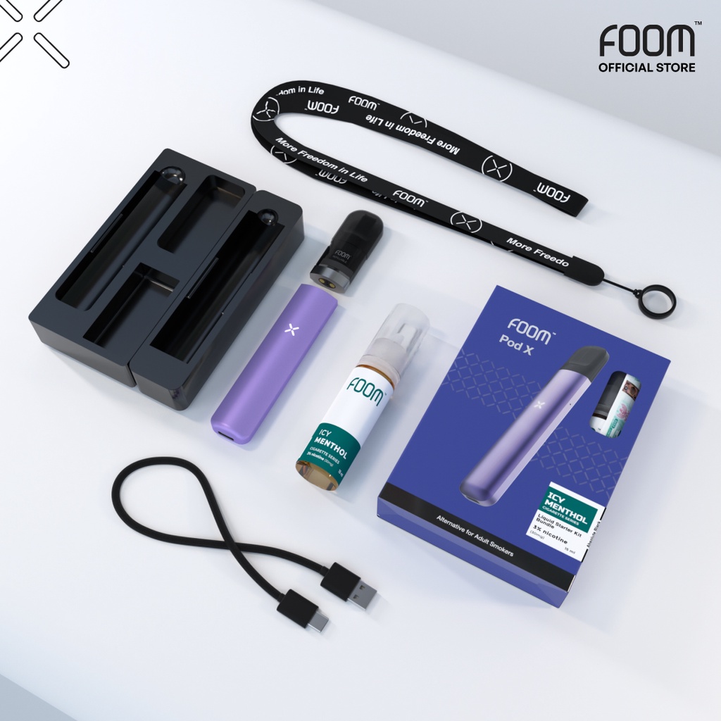 Jual FOOM POD X BUNDLING LIQUID (WILD PURPLE ICY MENTHOL 15ML) | Shopee ...