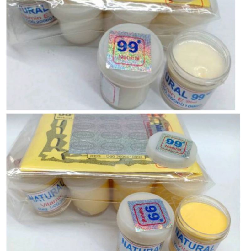 LUSINAN - Paket Cream Natural99 ORIGINAL Holo Silver 12 pcs