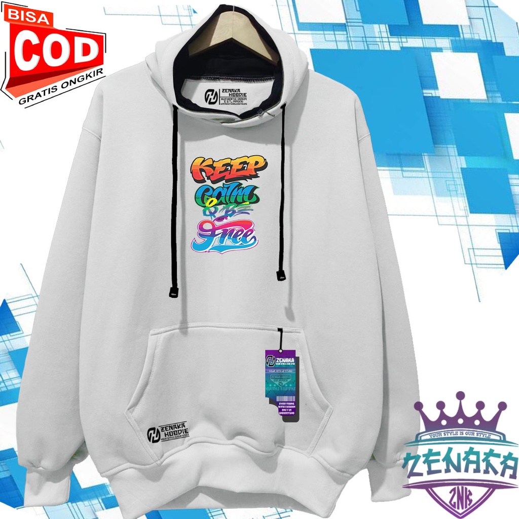 sweater pria distro tebal jaket pria keren terbaru 2023  hoodie pria distro oversize sweater wanita tebal premium hoodie wanita lucu oversize keep calm zenaka hoodie