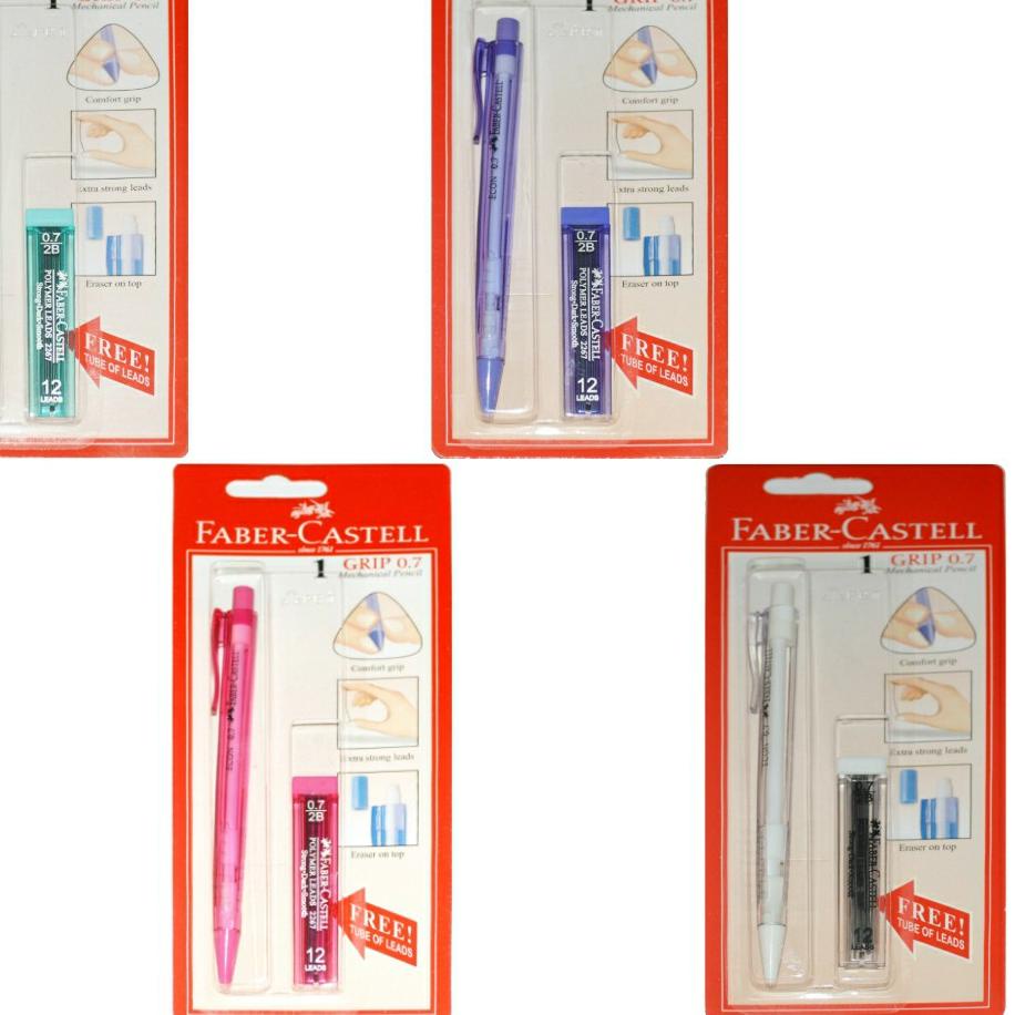 

idA5m0L Pensil Mekanik 0,7 2B Transparant / Mechanical Pencil 0,7 2B Transparant Faber Castell + FREE Refill