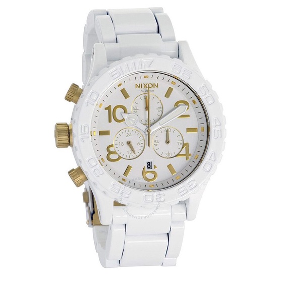 Nixon 42-20 Chrono White Gold Metal  A0371035
