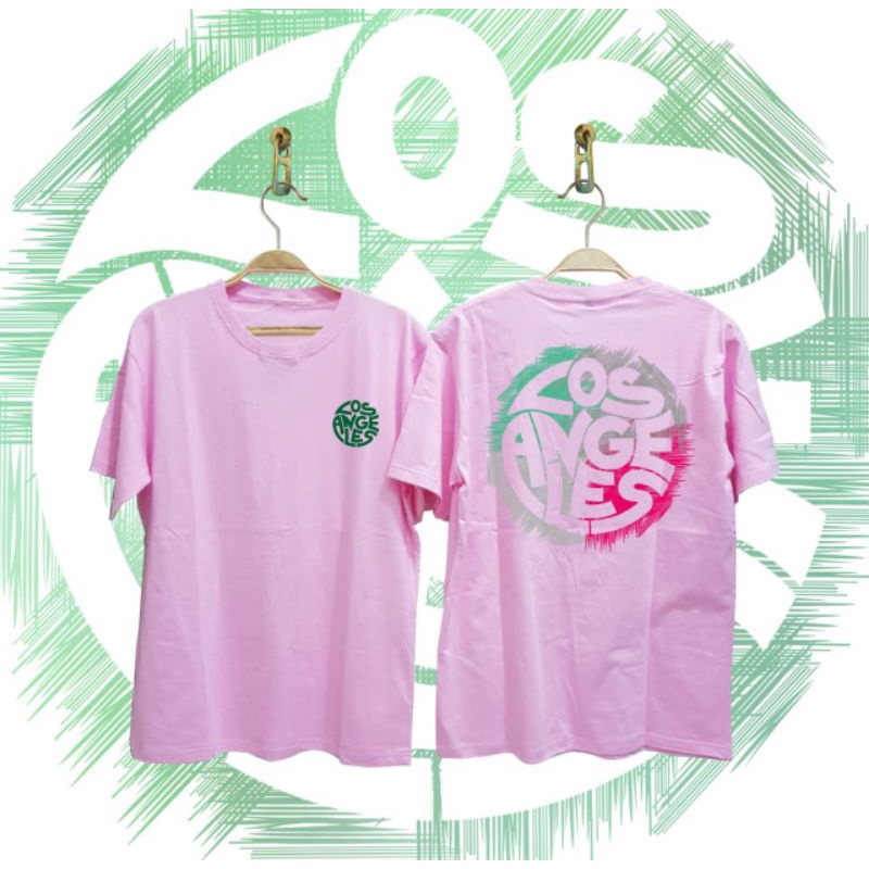 Baju kaos distro pria lengan pendek warna pink valentine day