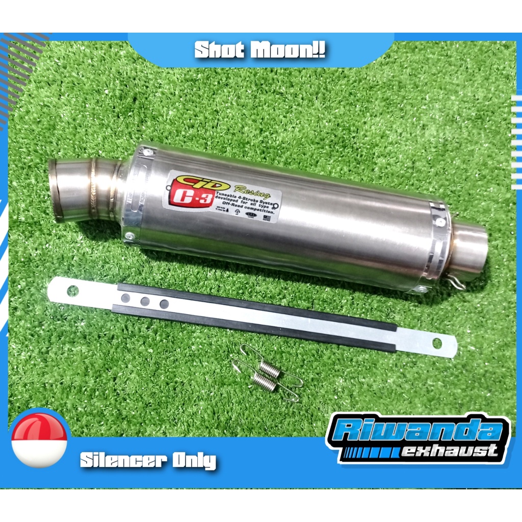 KNALPOT CLD C3 UNIVERSAL INLET 50MM (SILENCER ONLY) SLINCER CLD C3 CLD MONSTER CLD PRO MONSTER SILIN